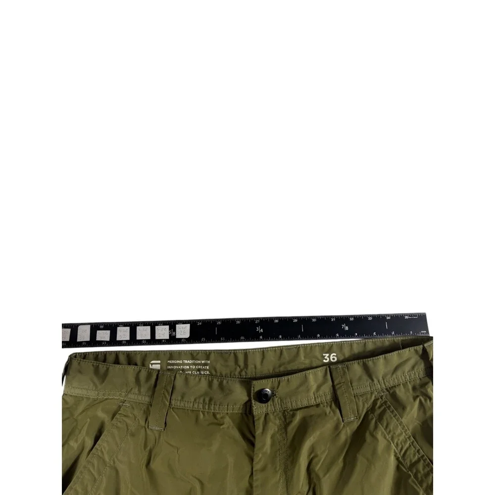 G-Star Raw Sporty Cargo Shorts Mens 36 Olive Green Relaxed Fit Water Repellent - Picture 5 of 7
